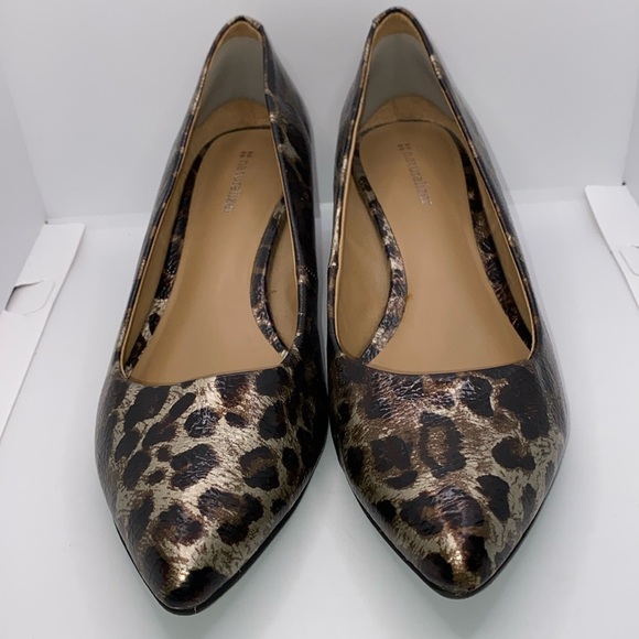 Naturalizer Ladies Animal Leopard Print Dress Shoes Heels Size 8 Black &… - Picture 1 of 14